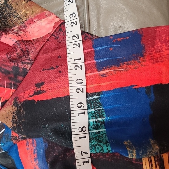 VTG Impulse California Womens Blazer Jacket Coloful Stretch Buttons Sz XL EUC - Picture 7 of 10